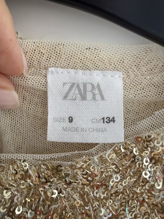 Майка з паєтками Zara  для дівчинки