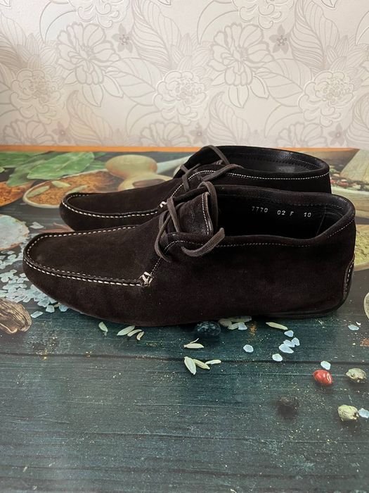 Ботинки-мокасини бренда Santoni club Оригінал.