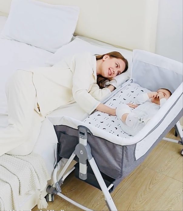 Нове приставне ліжечко-гойдалка 3в 1