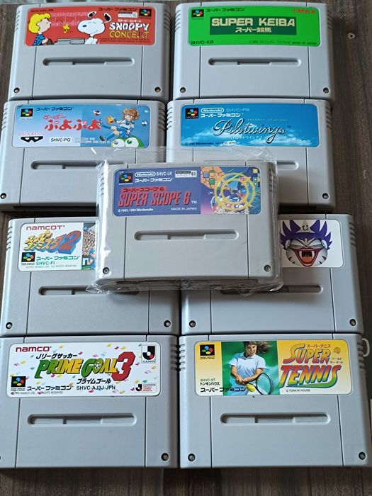 9 Jogos para Super Nintendo SNES JAP