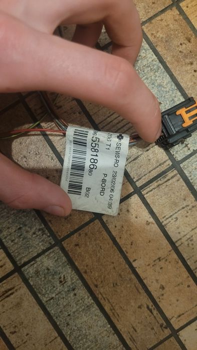 Komputer pokladowy peugeot 206, daszek, wiązka przewodów