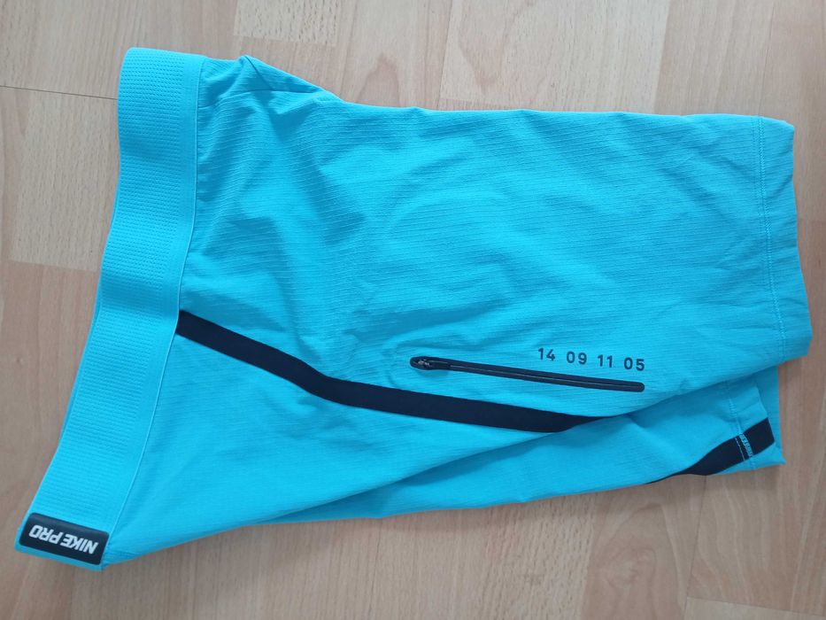 Nike Pro Strike spodenki treningowe niebieskie r. S