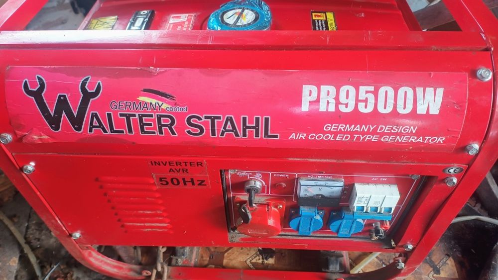Продам генератор бензиновый Walter stahl PR 9500W Германия