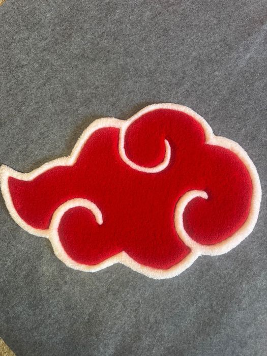 Килим Червона Хмаринка з Аніме Наруто 57*38 ручна робота