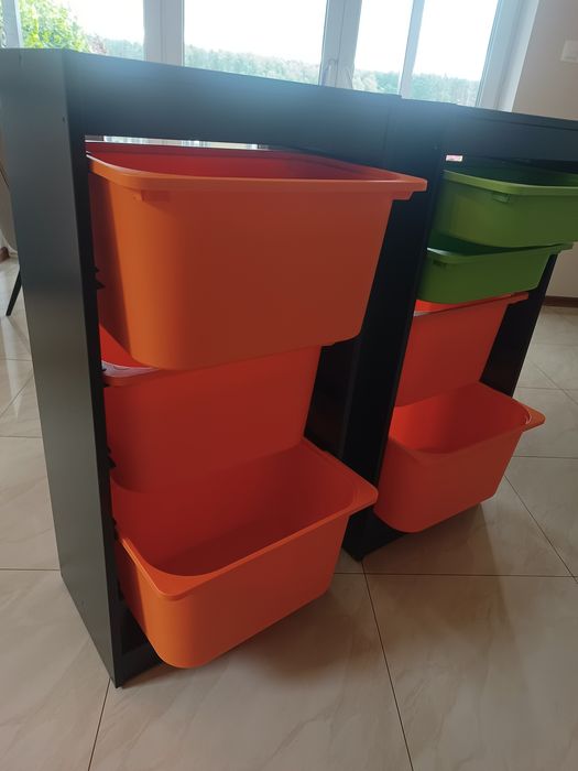 IKEA TROFAST Regał z pojemnikami ( cena za 2 sztuki)