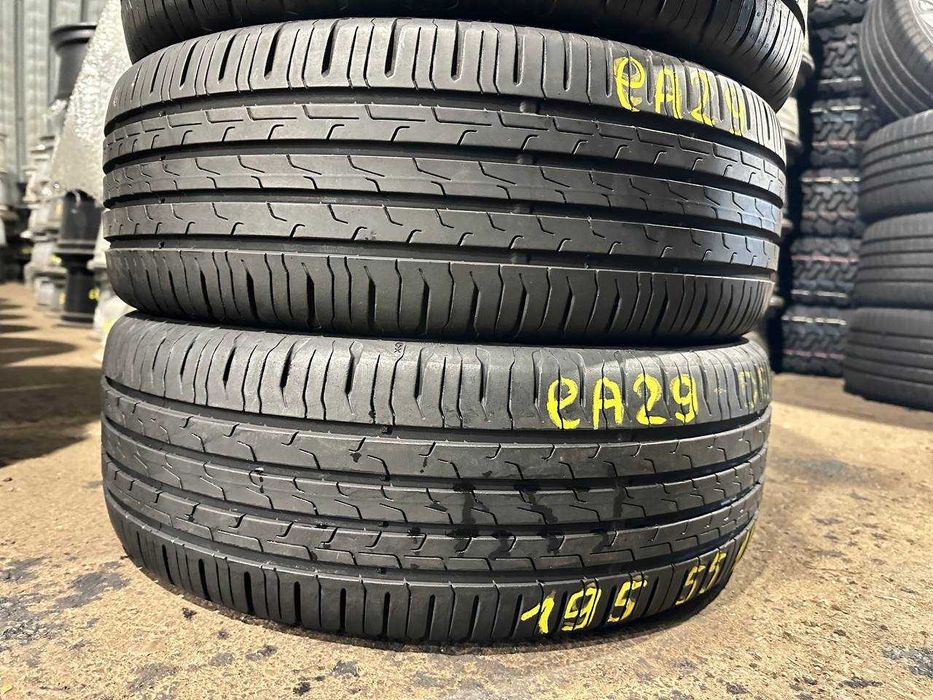 Шини б/у ЛІТО 195/55 R16 Continental EcoContact 6 DEMO комплект EA29