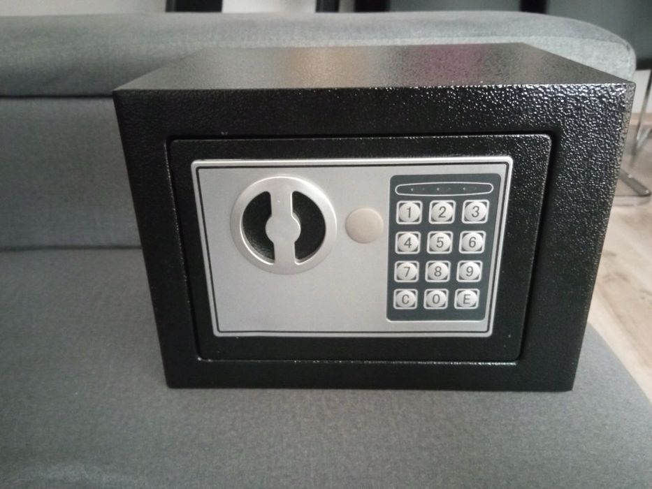 NOWY Sejf Kasetka Kasa Pancerna Na Pieniądze Szyfr Elektroniczny Domow