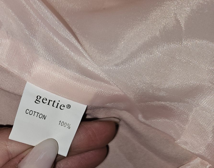Krótki jasnoróżowy bawełniany żakiet pastelowy l-xl Gertie