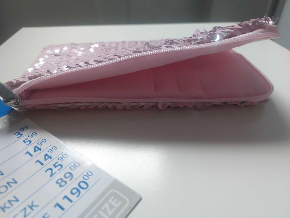 Etui na telefon różowe cekiny