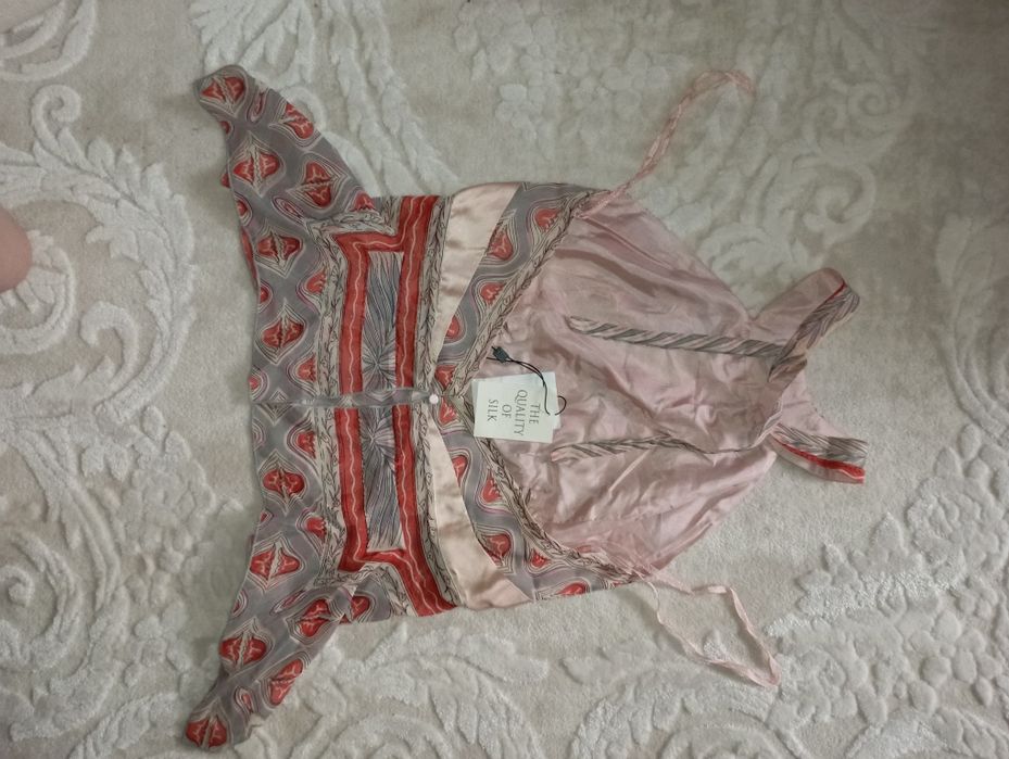 Christian Dior майка  винтаж из натурального шелка