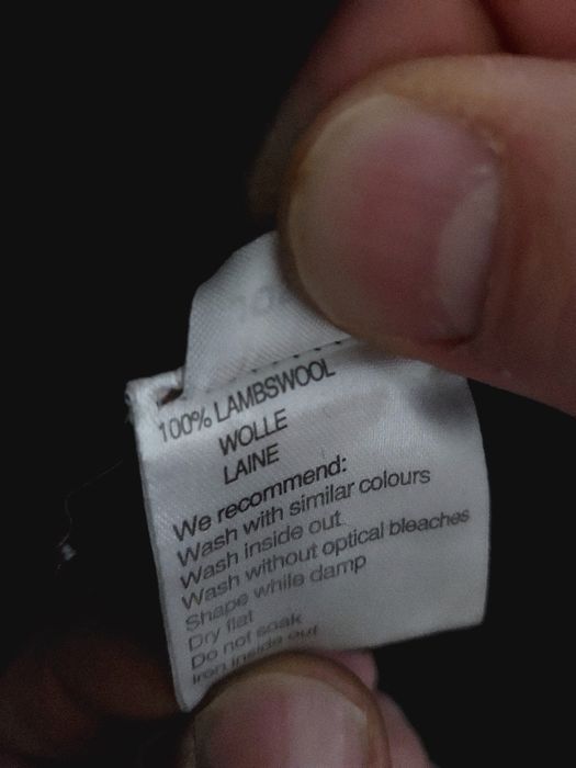 Sweter L Sand 100% wełna jagnięca męski