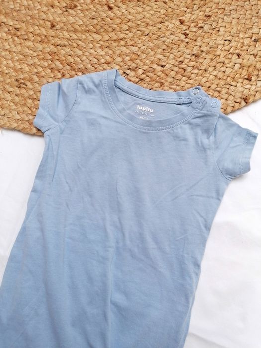Romper Azul de Manga Curta de Bebé