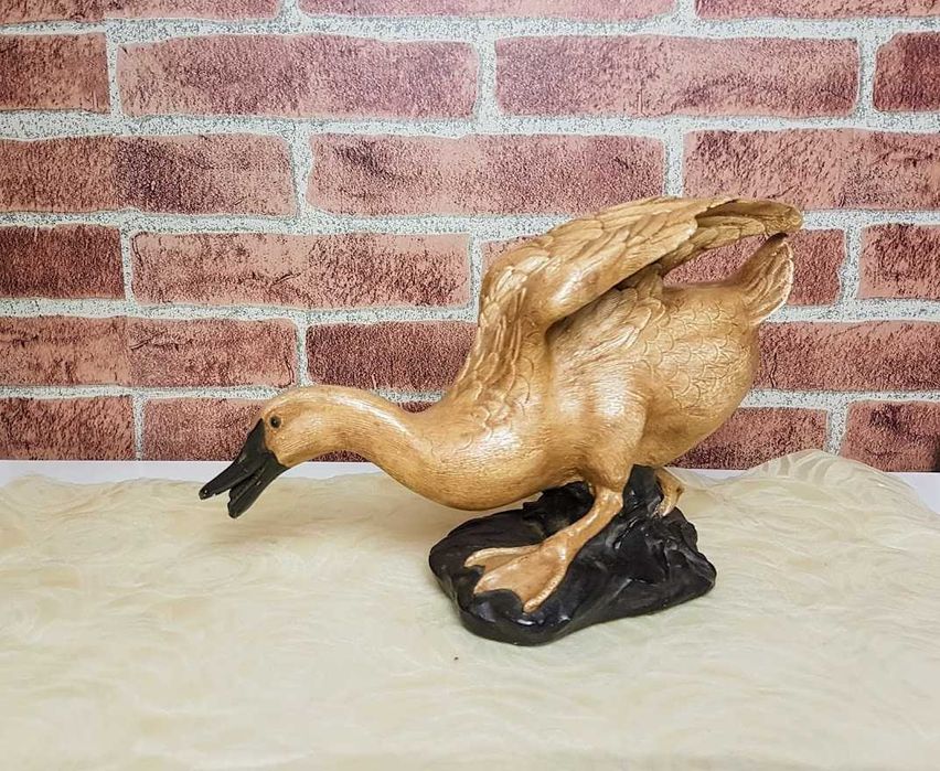 Par de patos decorativos em cerâmica artesanato