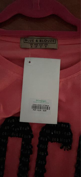 T-shirt rosa “COCO” Blue & Blouze