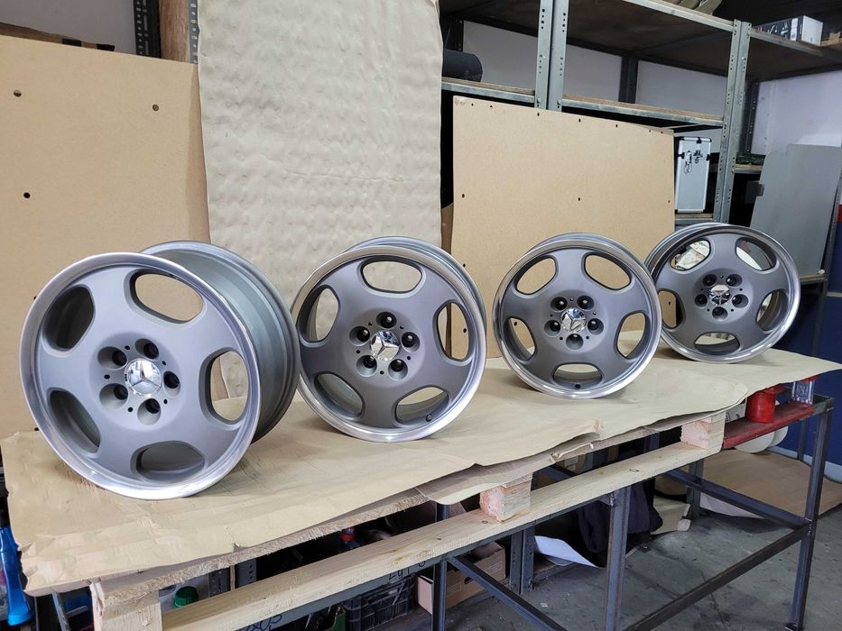 Oryginalne MERCEDES MEKAB 7,5J 17" 5X112 ET 37 polerowany rant