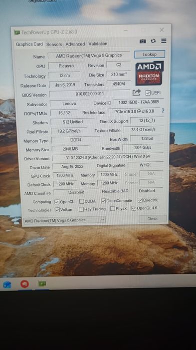 Laptop Lenovo Ideapad 3, Ryzen 5 3500U