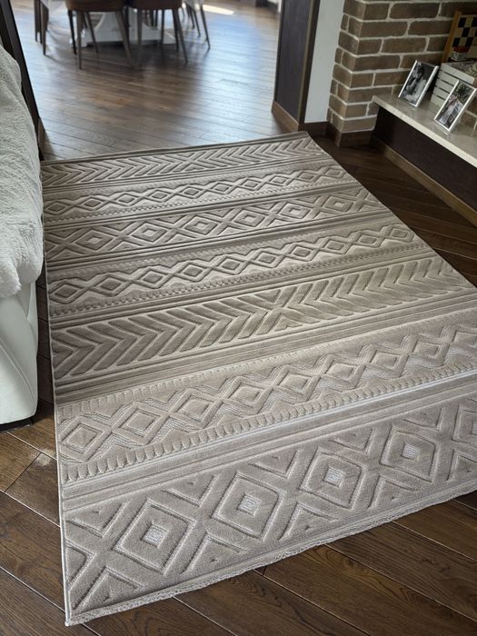 Ковер скандинавський коричневий прямокутний килим