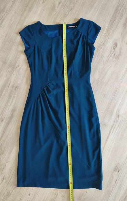 Elegancka sukienka Vissavi, ciemny morski, r. 36