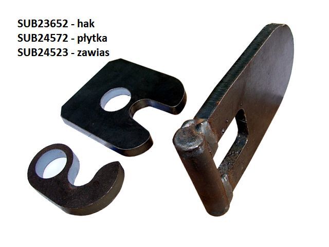 Zawias dolny wywrotka kiper tylna burta fi 22 - PROSTY