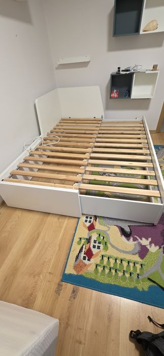 Łóżko Ikea białe używane na części