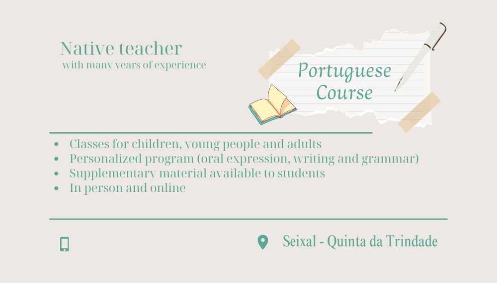 Português para estrangeiros - portuguese class/cours de portugais