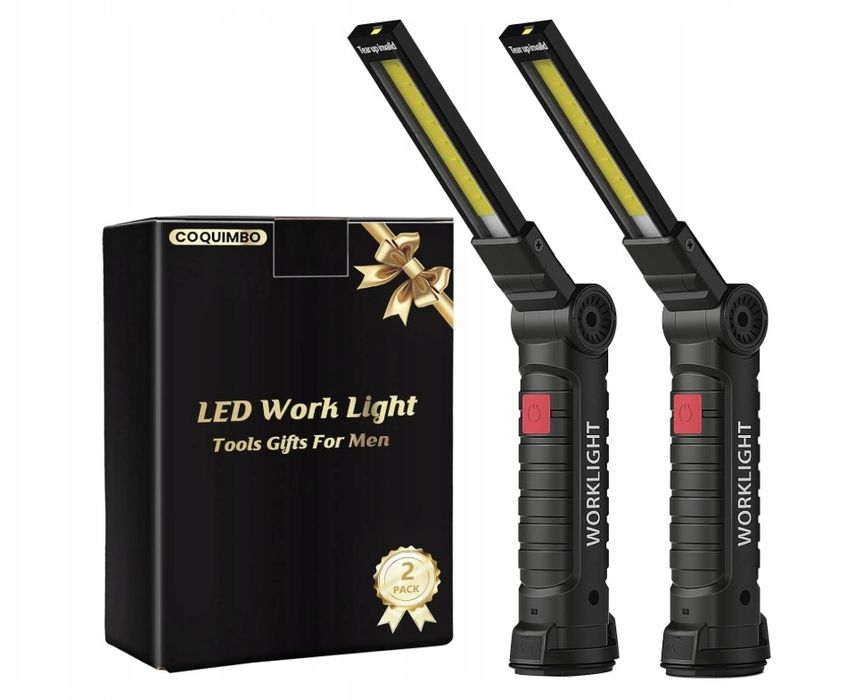 Coquimbo Lampa Warsztatowa Led 360° Magnes Hak Usb Powystawowy