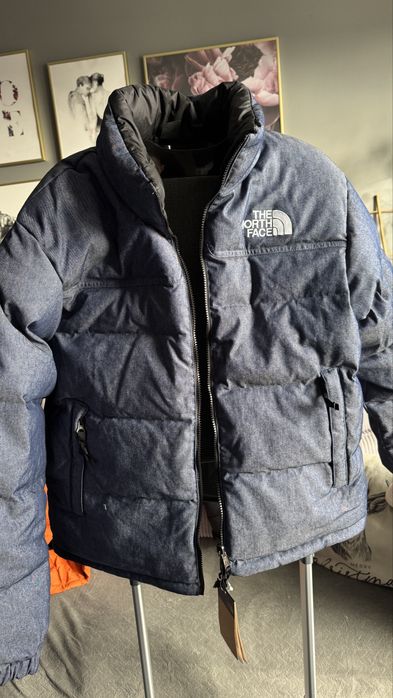 The North Face 92 reversible nuptse denim blue/black rozmiar M