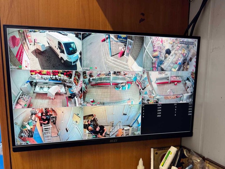 Монтаж видеонаблюдение домофоны