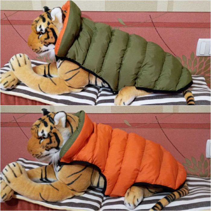 Теплий одяг для собаки кота теплая одежда кофта куртка жилет пуховик