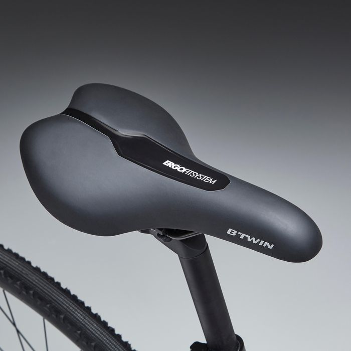 BICICLETA DE TREKKING RIVERSIDE 900 CINZA LARANJA