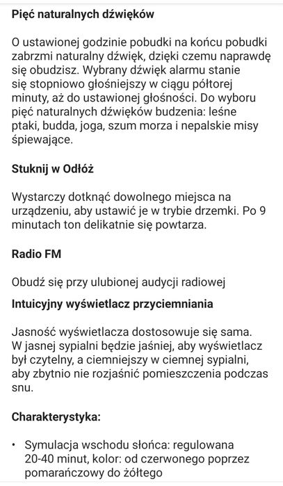 Budzik lampa radio zegar Philips -50% nowe z Niemiec