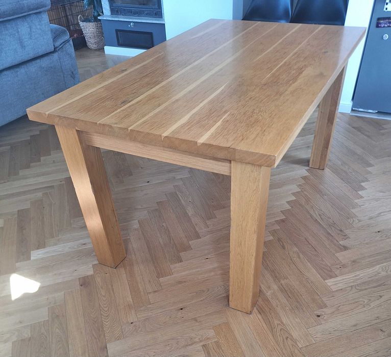 Rozkładany stół z litego dębu 150-250x90