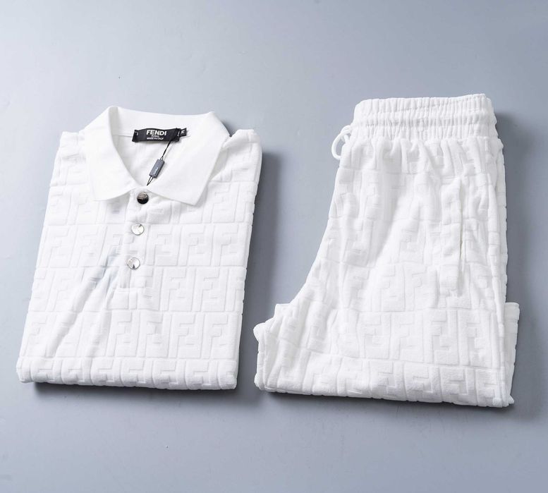 Fendi FF jacquard knitted Polo e Calções