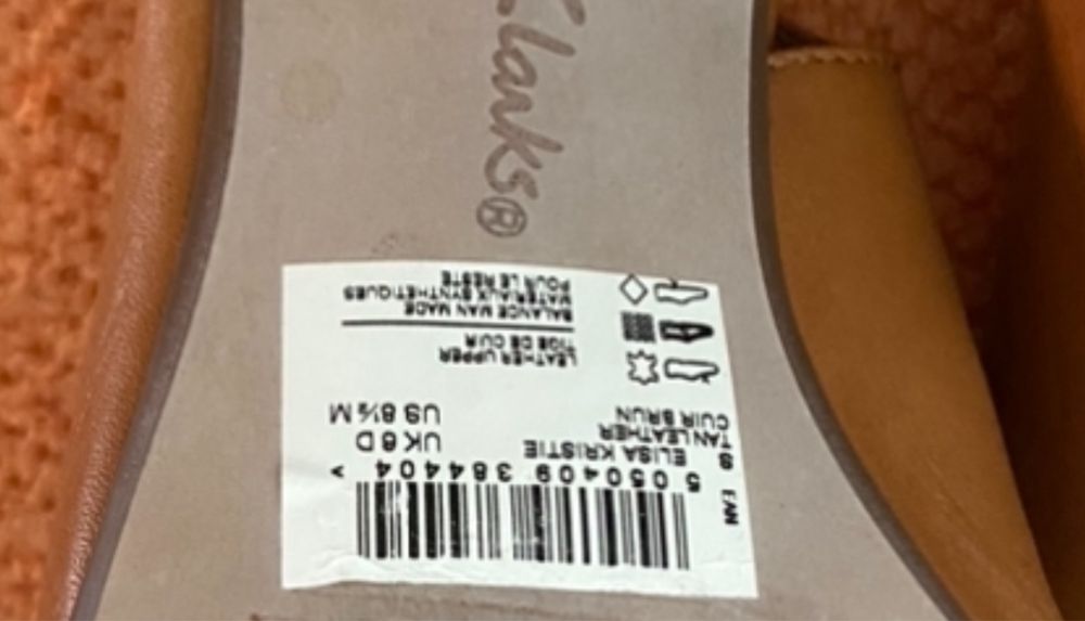Skorzane sandaly CLARKS