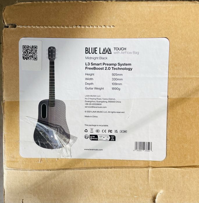 Guitarra Lava Music Blue touch