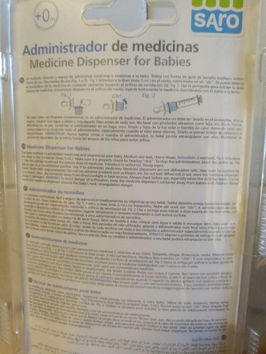 Administrador de medicamentos bebe +0 termômetro e proteção canto