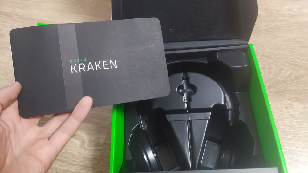 Наушники Razer Kraken Multi Platform Green полной комплектацией (ТОРГ)