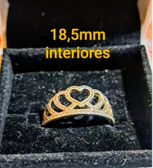 Aneis Pandora em  prata.