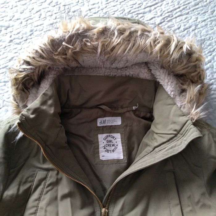 H&M zimowa kurtka dla dziewczynki rozm 146