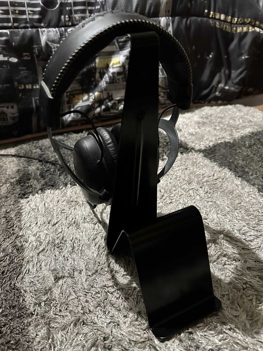 Suporte auscultadores & telemóvel/tablet para secretária