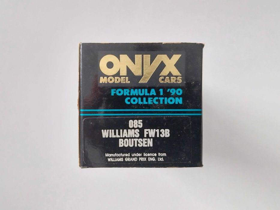 miniatura 1/43 WILLIAMS FW13B Thiery Boutsen (1990) | edição Onyx