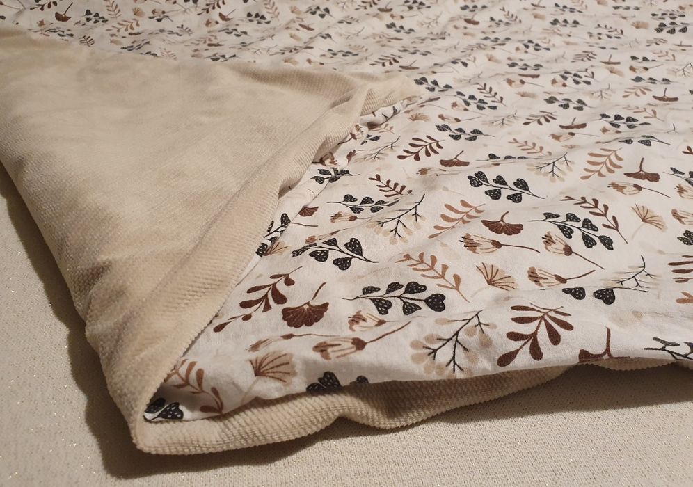 Kocyk bawełna/minky wafel Jukki