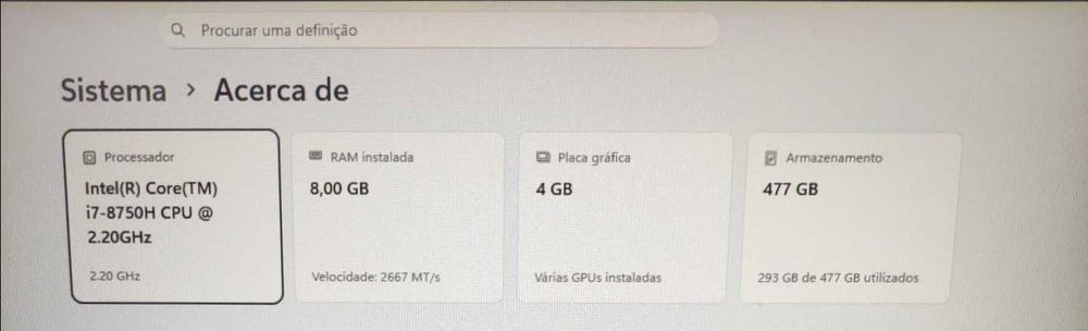 Portatil MSI Intel Core i7 8GB RAM, 500GB