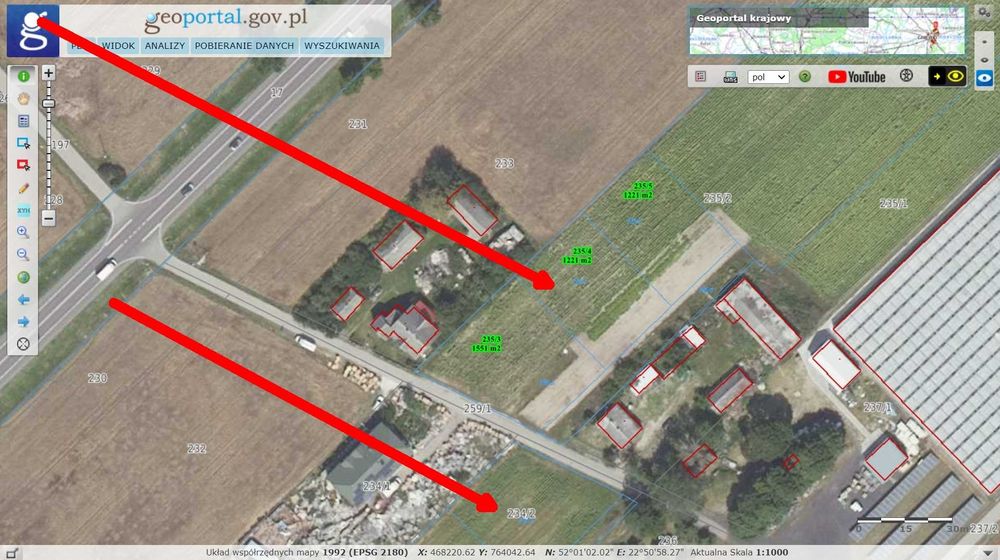 Działka budowlana 5 km od Międzyrzeca Podl przy trasie nr 2