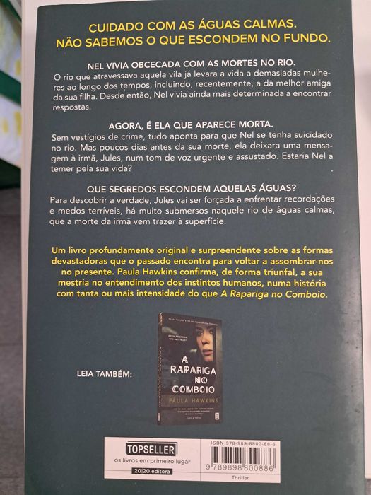 Escrito na água de Paula Hawkins