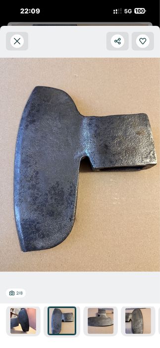 Dla Pana Krzysztoferc 2 duże  stare topory  kuty vintage oldschool