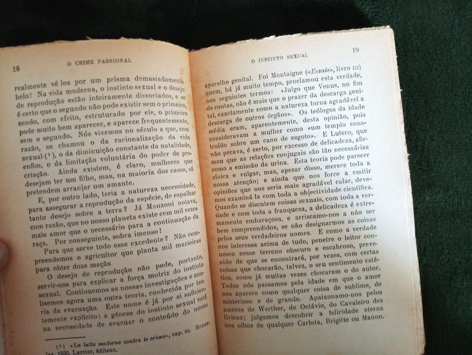O crime passional – Léon Rabinowicz - 1961 Muito Bom estado