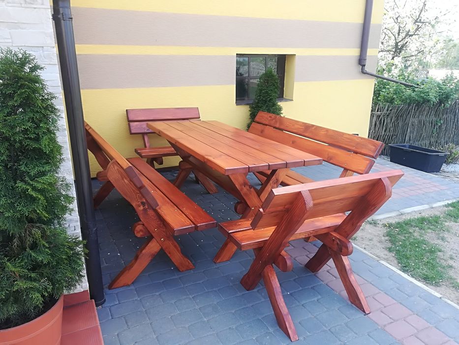 Meble ogrodowe sosnowe