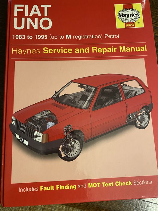 Manual de Reparação Haynes - Fiat Uno (1983-95) Petrol