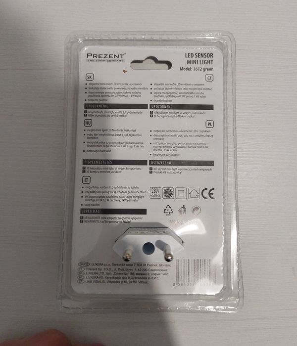 Mini lampka do kontaktu LED 0,3W
